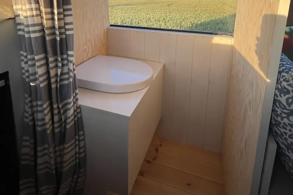 DIY Composting Toilet Kit in Camper Van