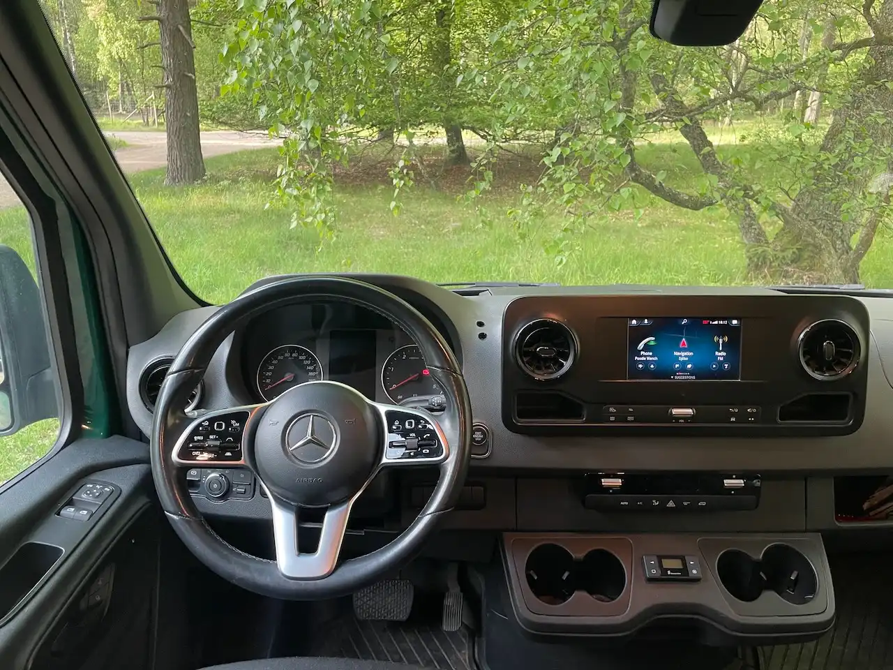 Mercedes Sprinter Dash Close Up