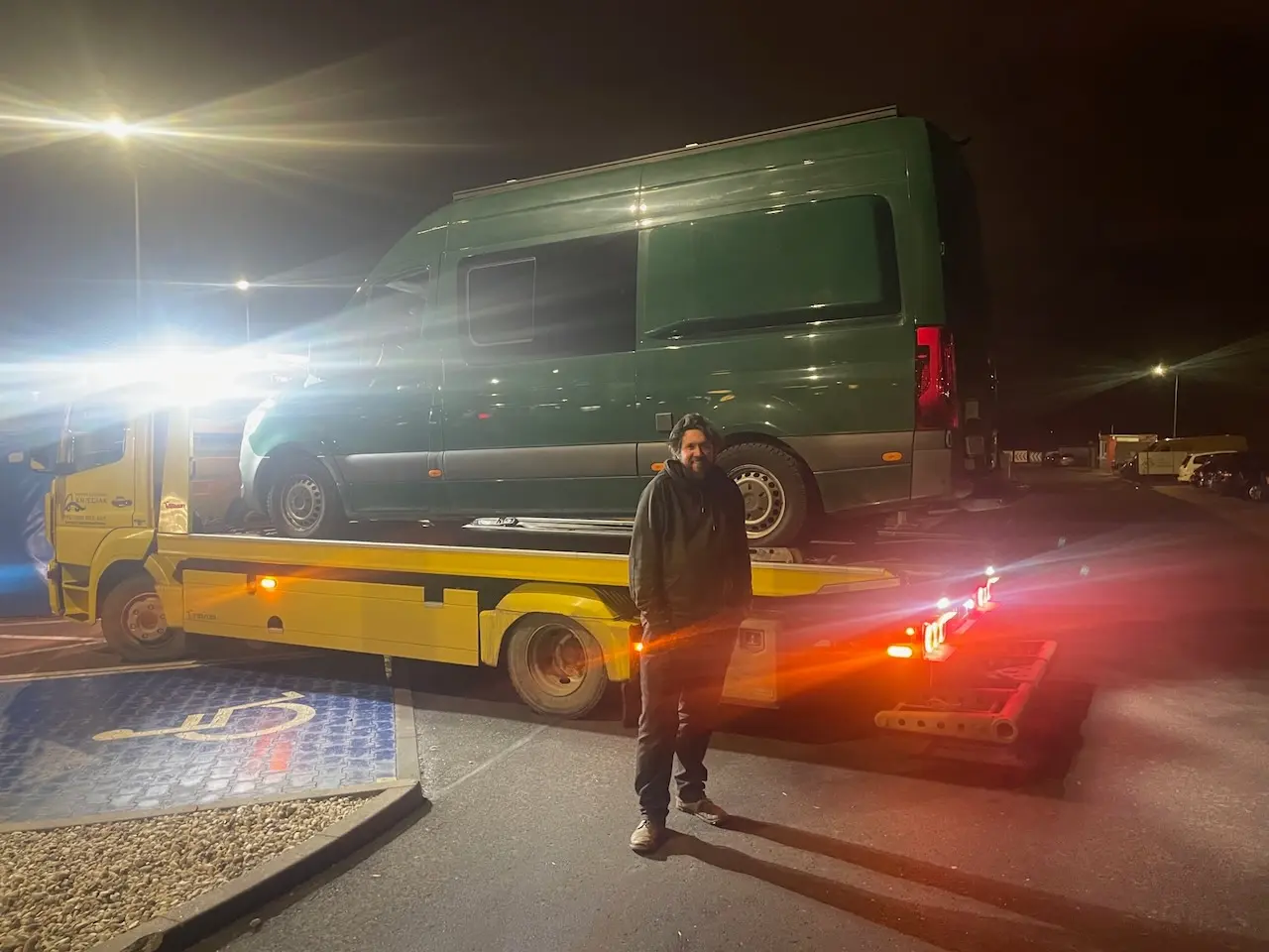 Sprinter van breakdown